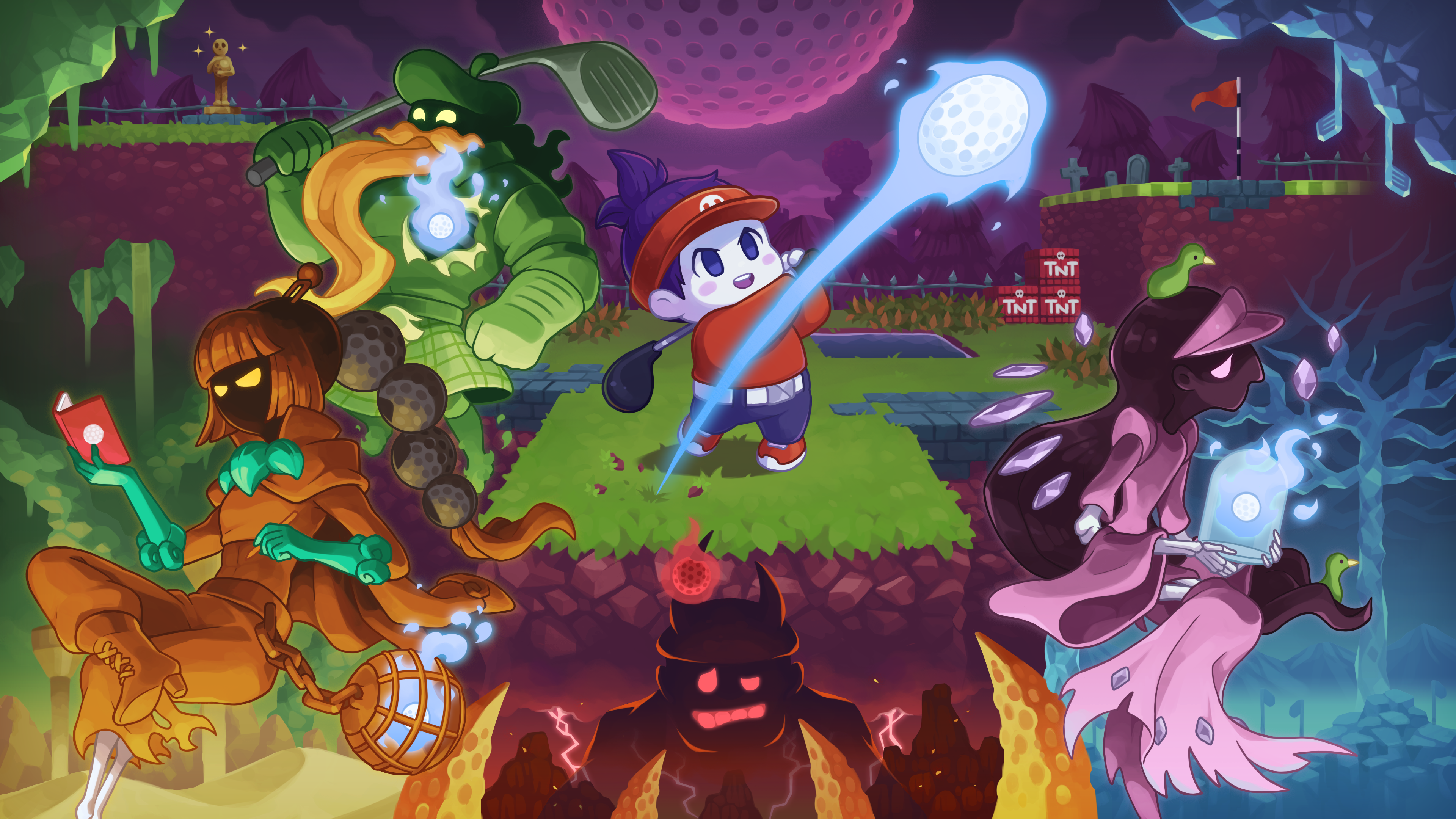 Cursed to Golf keyart