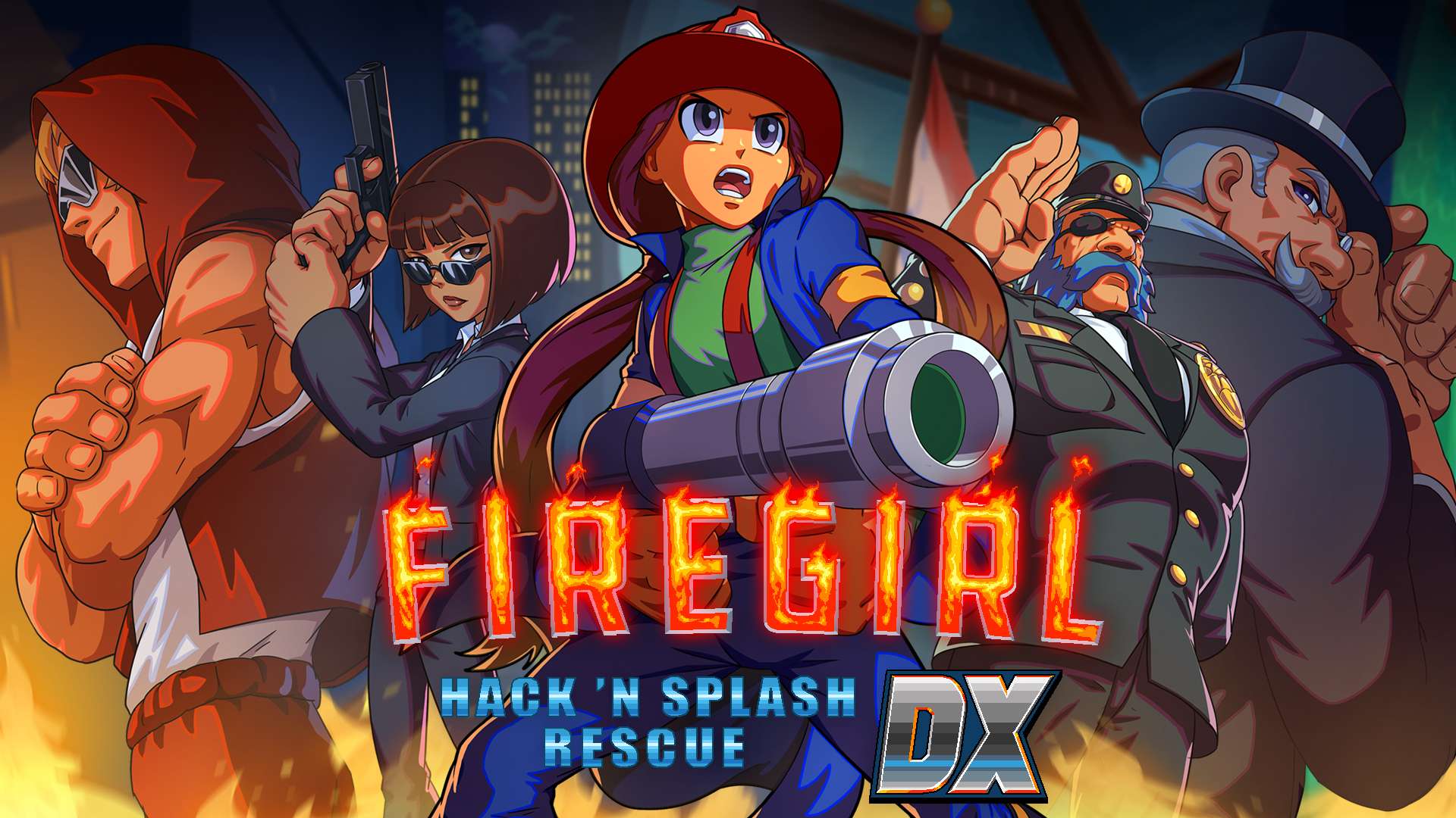 Firegirl: Hack 'n Splash Rescue DX keyart